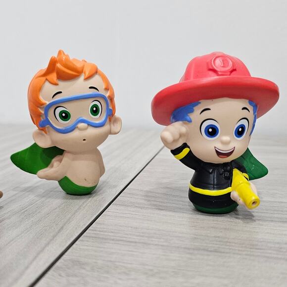 Bubble Guppies Just Play Bath Toy Figure Nick Jr Gil Molly Nonny Firefighter - Picture 3 of 8